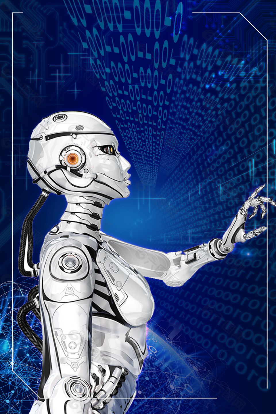 科技未來人工智能背景
